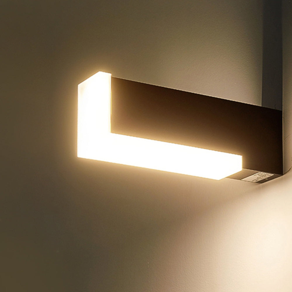 Ray Géométrique LED Applique Murale Noir Métal Acrylique Allée