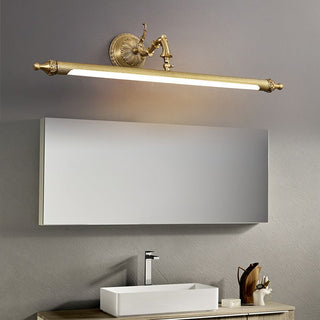 Ray Moderne LED Applique Murale à Miroir Vintage Métal/Acrylique Or Salle de Bain