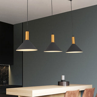 Arisha Suspension Luminaire 3 Lampes Design Italien Métal Verre Vert Grisâtre Salon/Salle à Manger