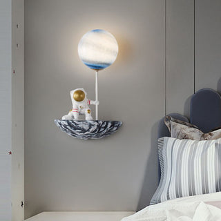 Aria Applique Murale Sphérique Astronaute Design LED Moderne Métal/Verre/Acrylique Blanc Salon