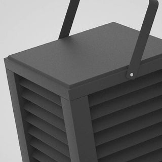 Ray Moderne LED Lampadaire Noir Métal/Acrylique Extérieur Cour