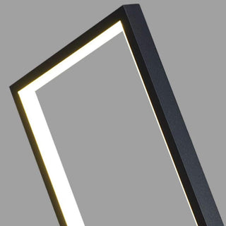 Ray Design Lampadaire Rectangulaire Simple Métal Noir Salon/Chambre à Coucher