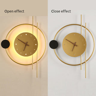 Rorin Applique Murale Led Moderne. Chambre. Noire/Or-Luire