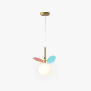 Arisha Luminaires Suspensions Globe Moderne Design Métal Verre Multicolore/Blanc Salon/Chambre d'Enfant