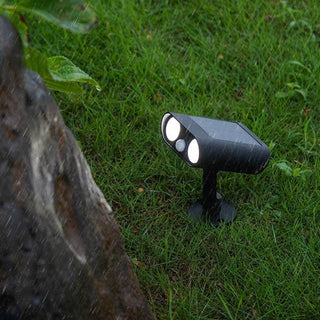 Ray Spot d'Extérieur Cylindre Moderne, Acrylique, Noir, Jardin