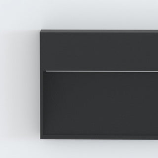 Ray Éclairage d'Escalier Extérieur Rectangulaire Moderne, Métal/Acrylique, Noir, Jardin