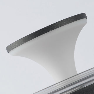 Ray Lampe Extérieure au Sol Rond Simple, Métal/Acrylique, Noir, Jardin