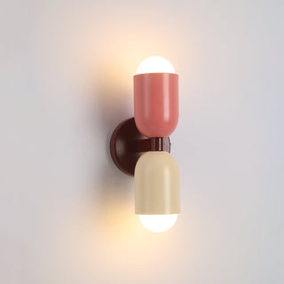 Zareno Applique Murale Cylindre Scandinave Métal Coloré Salon-Luire
