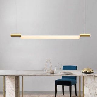 Ray Suspension Linéaire Minimaliste, Aluminium/PVC, Or, Salon