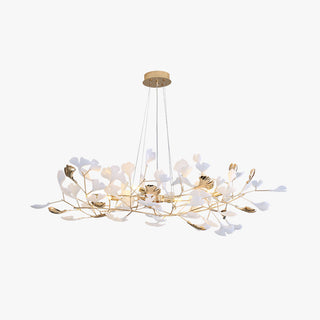 Tirex Suspension Feuille/Multi Moderne Métal/Céramique Doré/Blanc Salon-Luire