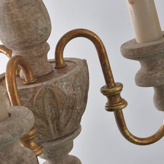 Silva Rustique Français Bois Lustre Salon Salle à Manger