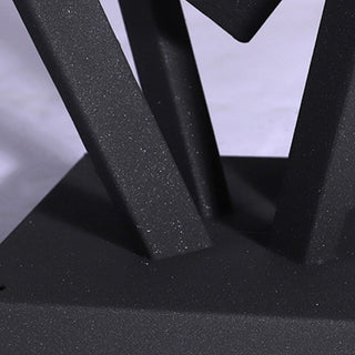Ray Lampe de Poteau Triangle Moderne, Métal, Noir/Blanc,  Jardin