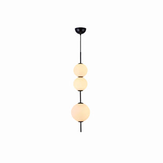 Valentina Luminaires Suspensions Bulle Moderne Simple Métal/Verre Noir Salon/Chambre à Coucher