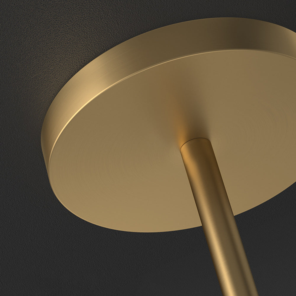 Valentina Design Lampadaire Globe Moderne Métal Laiton/Blanc Salon