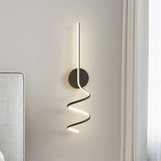 Arisha Applique Murale LED Spirale Moderne Pour Chambre, Couloir, Salon
