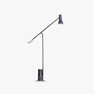 Arisha Lampadaire Cylindre Moderne, Marble/Métal, Noir, Salon