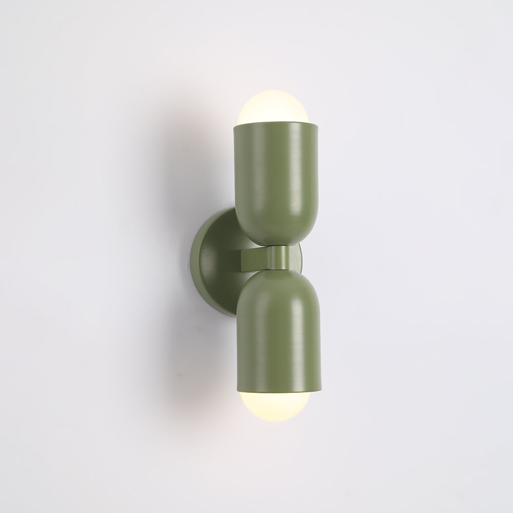 Zareno Applique Murale Cylindre Scandinave Métal Coloré Salon-Cielum