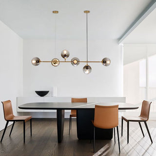 Valentina Moderne LED Suspension Globe Métal Verre Salon Cuisine