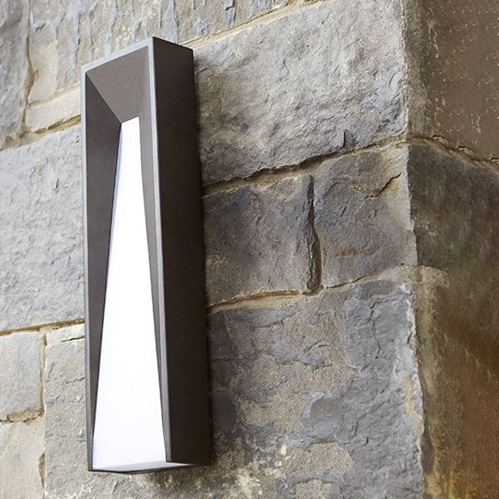 Ray Moderne LED Applique Murale Noir/Gris Métal Extérieur