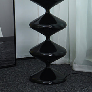 Salagado Lampadaire Gourde Moderne, Métal, Noir/Blanc, Salon