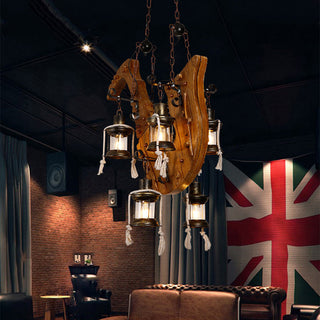 Epoch Suspension Saxophone Retro, Metal/Bois, Noir/Marron, Salon