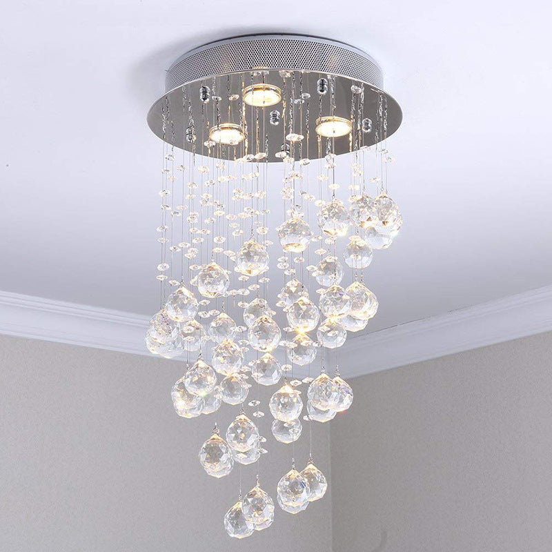Arisha Intérieur Longues Plafonnier Métal Verre Salon Couloir
