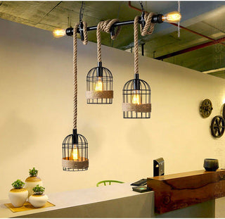 Epoch Suspension LED Rétro en Métal Noir Pour Café/Bar/Salle à Manger