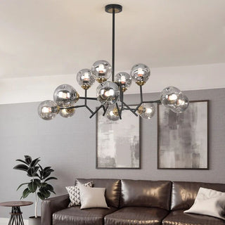 Valentina Moderne Nordique Suspension Métal Verre Salon Chambre à Coucher