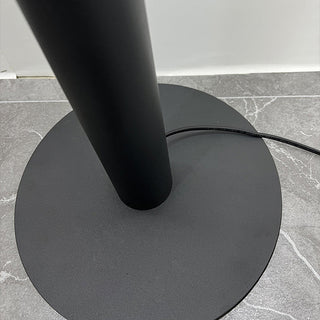 Mira Design Lampadaire Rond Nordique Métal Noir Bureau/Chambre à Coucher