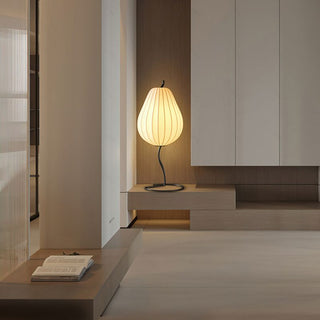 Ritta Lampadaire Poire Moderne, Métal/Tissu, Beige, Salon