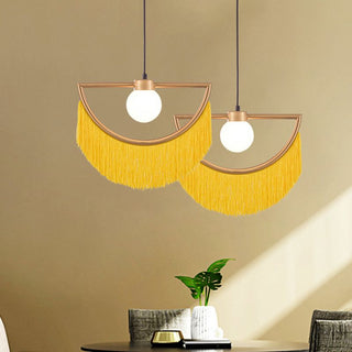 Aria Design Suspension Jaune/Vert/Rose/Café Métal/Tissu Chambre à coucher