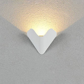 Ray Géométrique LED Applique Murale Noir/Blanc Métal Extérieur