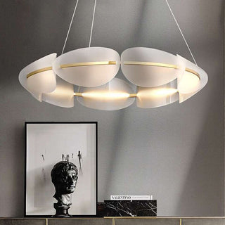 Arisha Suspension Ronde Moderne, Métal/Acrylique, Couleur Variable, Salon/Chambre à Coucher
