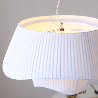 Ritta Suspension Nordique, Métal/Tissu, Blanc, Salon
