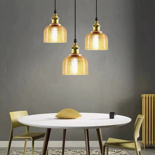 Sostel Vintage Luminaires Suspension. Bleu/Rouge/Transparent/Ambre-Luire