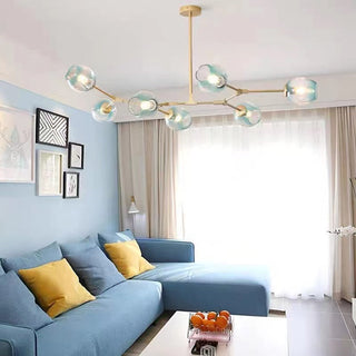 Valentina Suspension Multi Retro, Metal/Verre, Noir/Or, Chambre