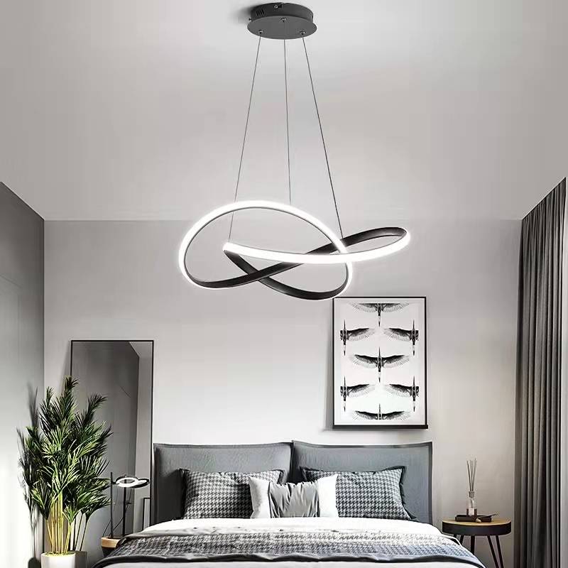 Arisha Luminaires Suspension d'anneaux Contemporains Minimaliate, Métal