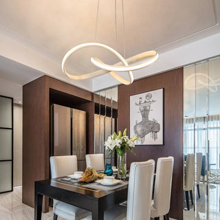 Arisha Luminaires Suspension d'anneaux Contemporains Minimaliate, Métal