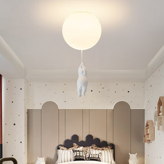 Novenel Bear Balloon Suspension/ Plafonnier Ballon Moderne Résine Chambre-Luire