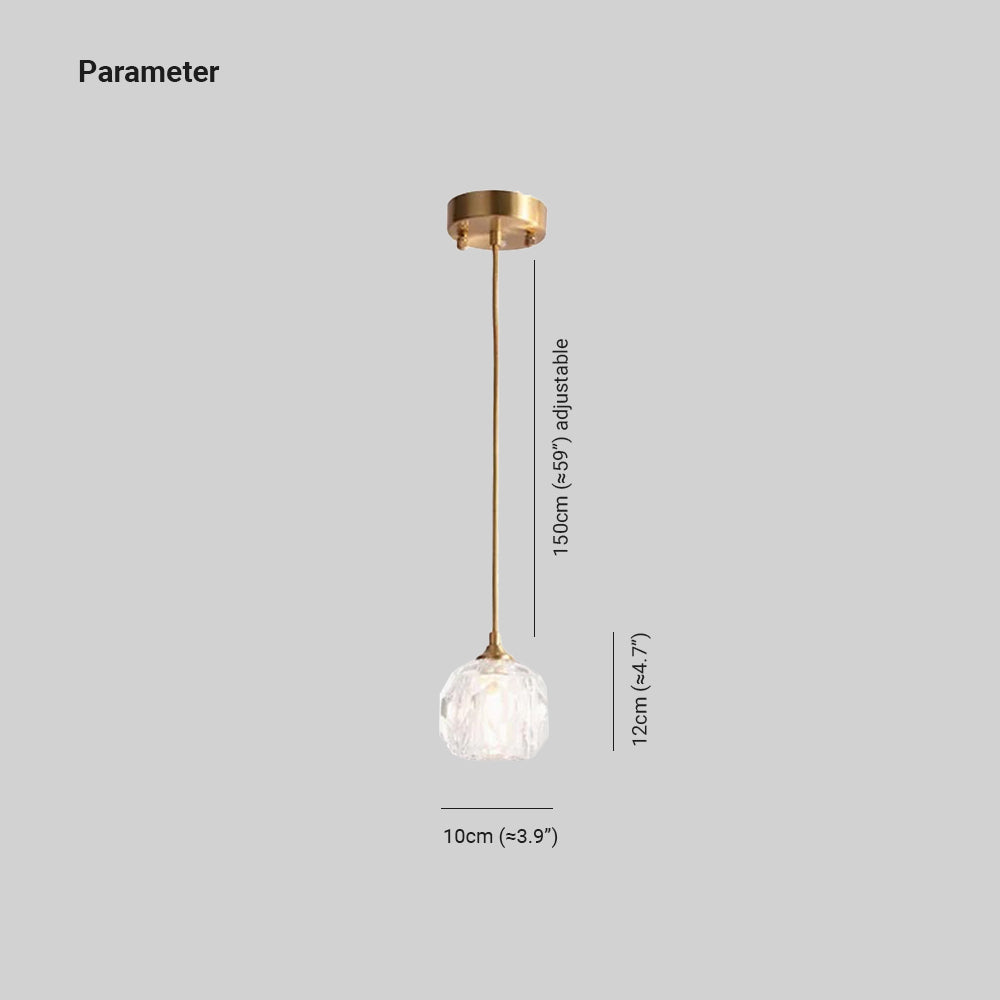 Kristy Lustre Suspension LED Contemporain Métal Chambre à Coucher