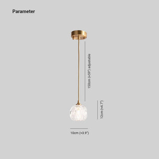 Kristy Lustre Suspension LED Contemporain Métal Chambre à Coucher