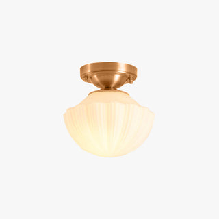 Arisha Vintage LED Plafonnier Laiton Métal Verre Salon Salle à manger