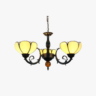 Tiffany Vintage LED Lustre Métal/Verre Salon/Chambre À Coucher