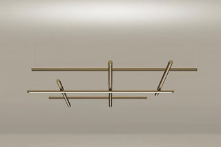 Geometric Linear Grid Pendant Lamp-Neutral Decor
