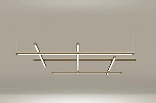 Geometric Linear Grid Pendant Lamp-Neutral Decor