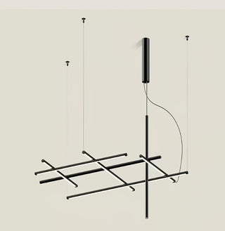 Geometric Linear Grid Pendant Lamp-Neutral Decor