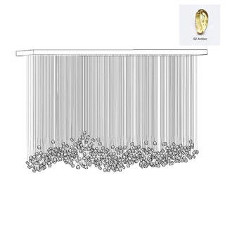 Veshaa Lustre en cristal de pierre de luxe postmoderne