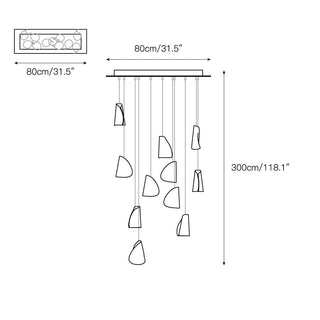 Ulfuvye Suspension Céramique Porcelaine