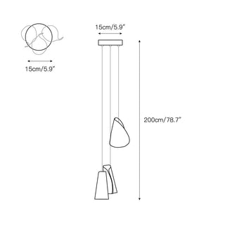 Ulfuvye Suspension Céramique Porcelaine