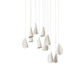 Olshaion Lampe Suspendue Géométrique en Céramique